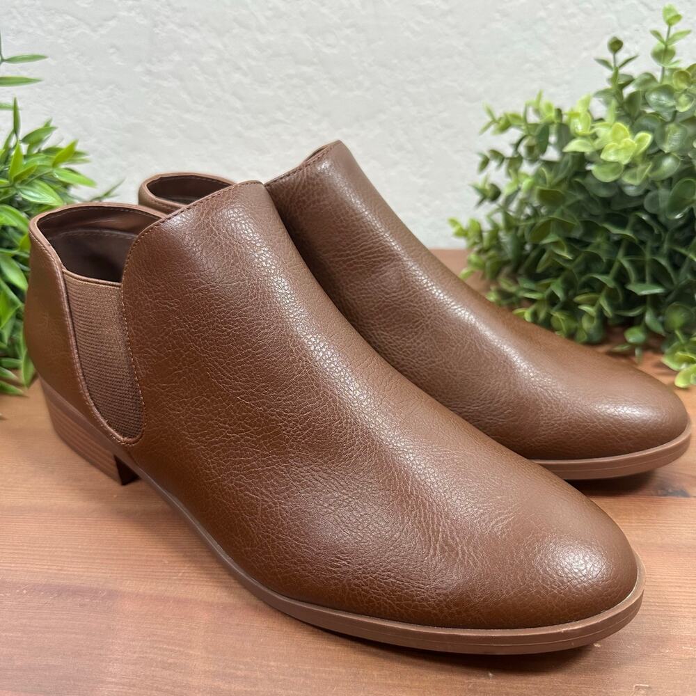 NWOT Kensie Women's Sammy Brown Ankle Boots Bootie Size 7.5